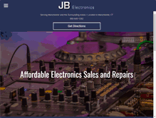 Tablet Screenshot of jbelectronicsct.com